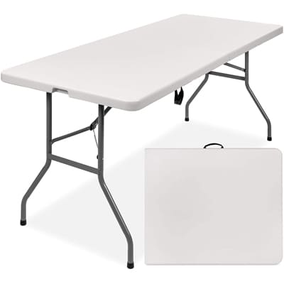 4. Best choice product 6-foot folding table