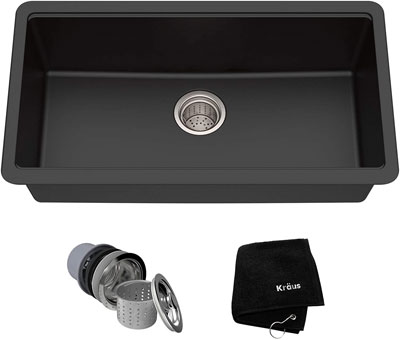 1. Kraus Noise-less Kitchen Sink