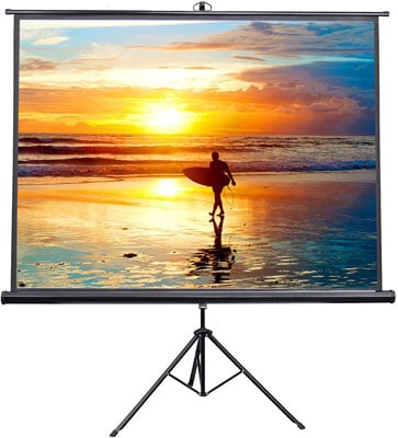 3. VIVO 100 Inches Portable Projector Screens