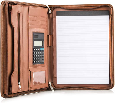 4. COSSINI PU Vegan Premium Portofolio - Best Leather Padfolios