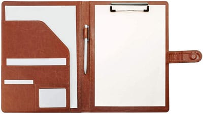 3. Mymazn Leather Padfolios with Clip - Best Leather Padfolios