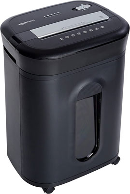 1. AmazonBasics 15-Sheet Office Shredder