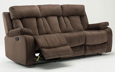 4. Blackjack Brown Reclining Sofa