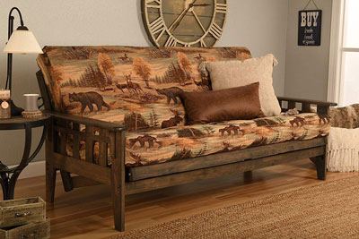 6. Kodiak Furniture Rustic Futon Frame