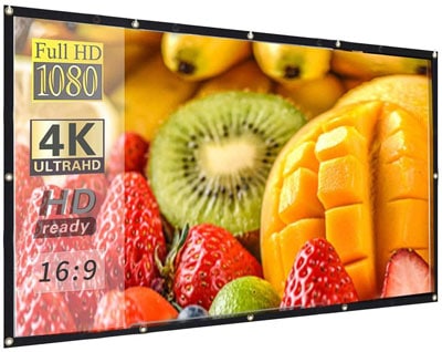7. Hzgang 120-inch Indoor Outdoor Screen
