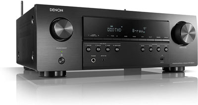 5. Denon Audio Receiver with 6 Inputs