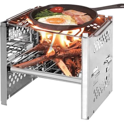 Lixada Store Adjustable Wood Burning Stove