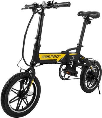 2. Swagtron Folding Electric Bike with Removable Battery