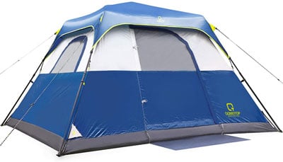 6. QOMOTOP Camping Tents 8 Person, Blue