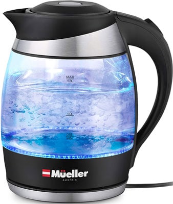 1. Mueller 1500W Premium Electric Kettle