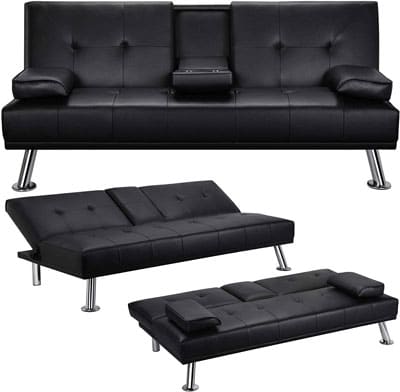 1. YAHEETECH Convertible Futon