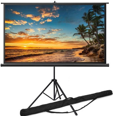 10. ZEUDA Folding Screen with Tripod Stand