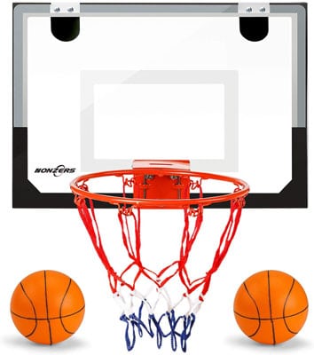 3. NONZERS Wall Mounted Mini Basketball Hoop