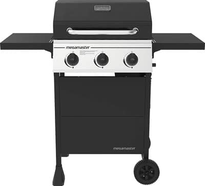 9. Megamaster Grill with Storage Shelves