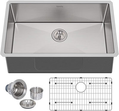 10. Hykolity Bowl Sink with Thick Padding