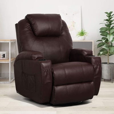 1. Esright Massage Heated Recliner Chair