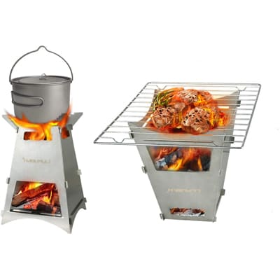 LIUWUSAH Stainless Steel Camping Stove