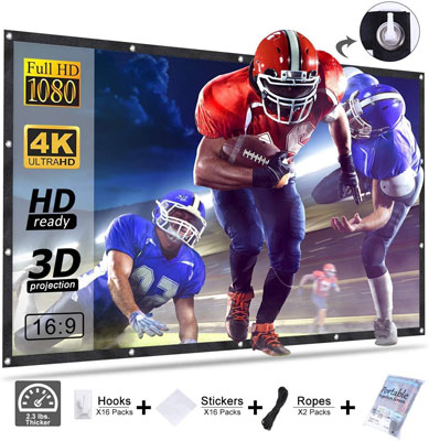 9. Homemaxs Foldable Screen with 4k Support