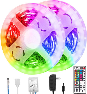 10. Briignite LED Strip Lights with 40 Modes