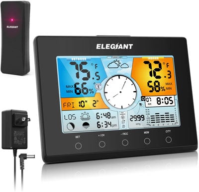 9. ELEGIANT Digital Hygometer - Best Home Weather Stations