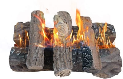 3. ATR ART TO REAL Set of 5 Gas Fireplace Logs
