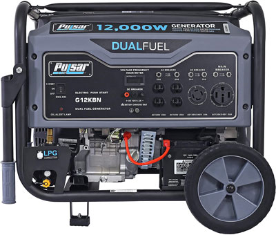 9. Pulsar G12KBN-SG Portable Generator
